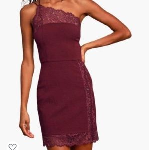 Free People Premonition Maroon Bodycon Dress